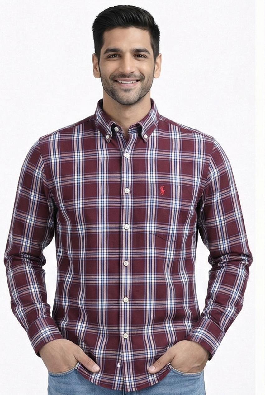 👔✨ IMMORTAL WIN Men’s Premium Check Shirt ✨