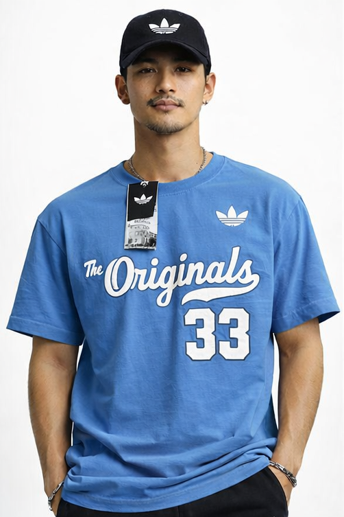 🔥 Adidas Originals Graphic T-Shirt – Blue