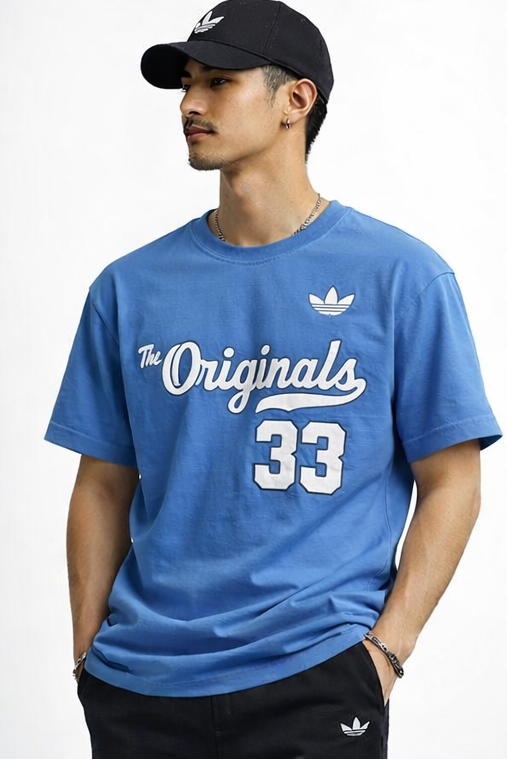 🔥 Adidas Originals Graphic T-Shirt – Blue