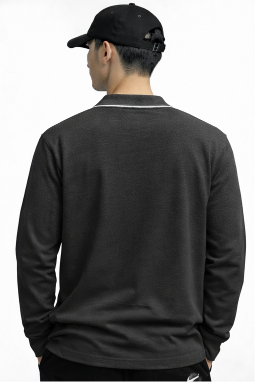 Lacoste Full Sleeve T-Shirt - Dark Grey