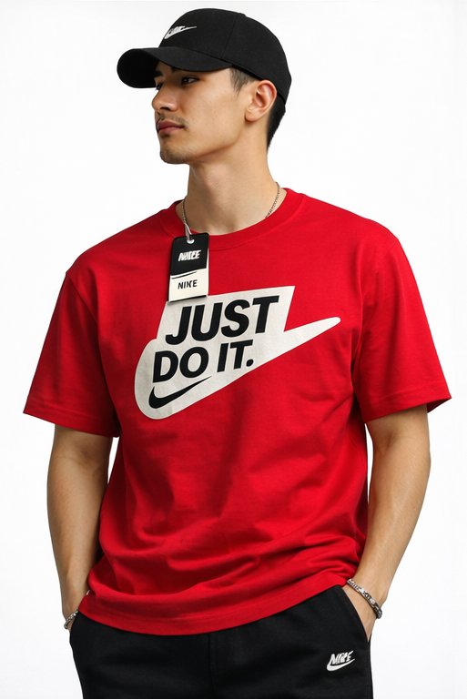 🚀 Nike “Just Do It.” Graphic T-Shirt - Red