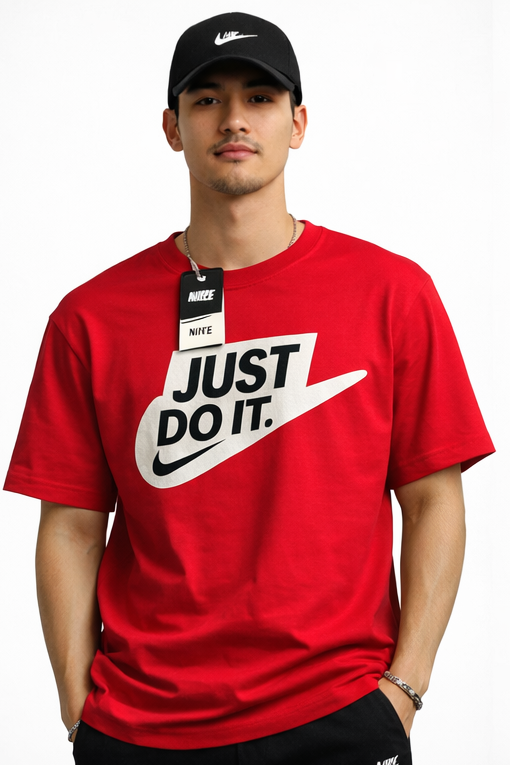 🚀 Nike “Just Do It.” Graphic T-Shirt - Red