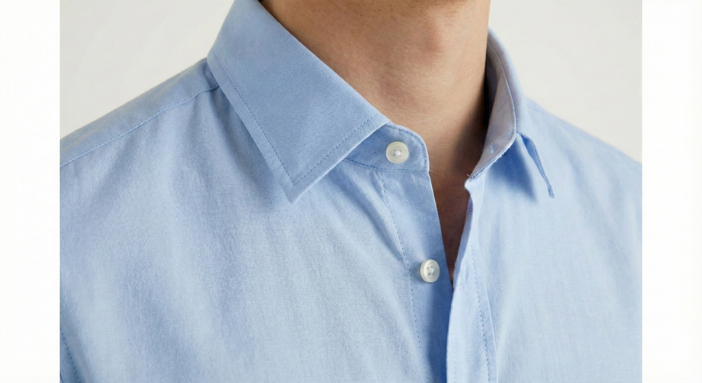 Men's Solid Sky Blue Casual Shirt | 100% Cotton