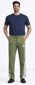 Adidas Classic 3-Stripes Track Pants – Olive Green