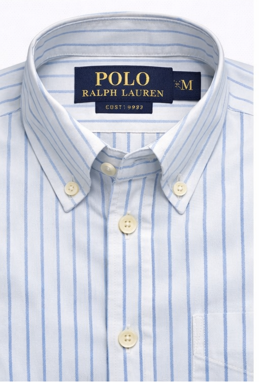 Polo Ralph Lauren Men’s Custom Fit Striped Oxford Shirt - Dummy