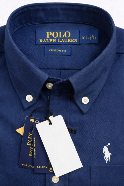 Polo Ralph Lauren Men’s Custom Fit Oxford Shirt – Navy Blue