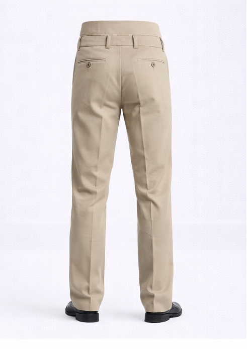Allen Solly Men’s Straight Fit Formal Trousers – Beige