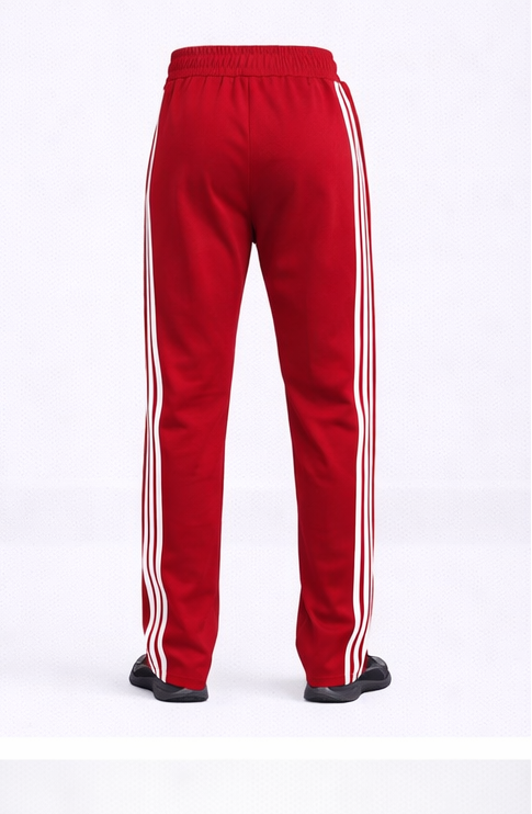 Adidas Classic 3-Stripes Track Pants – Red Edition