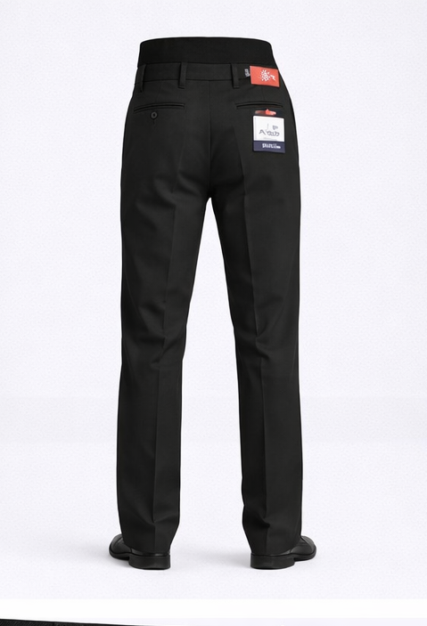 Allen Solly Men’s Straight Fit Formal Trousers – Black